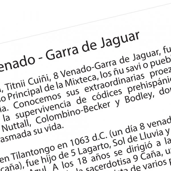 Póster 8 Venado - Garra de Jaguar