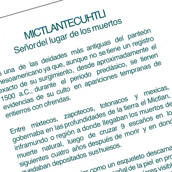 Mictlantecuhtli vuelta Póster Mictlantecuhtli