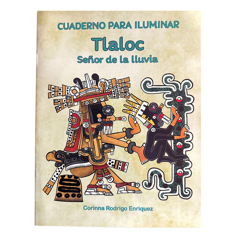 Cuaderno para iluminar Tlaloc. Señor de la lluvia