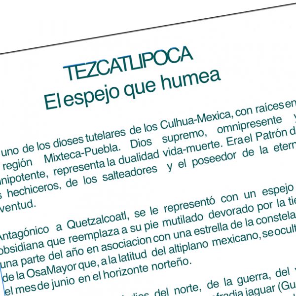 Póster Tezcatlipoca